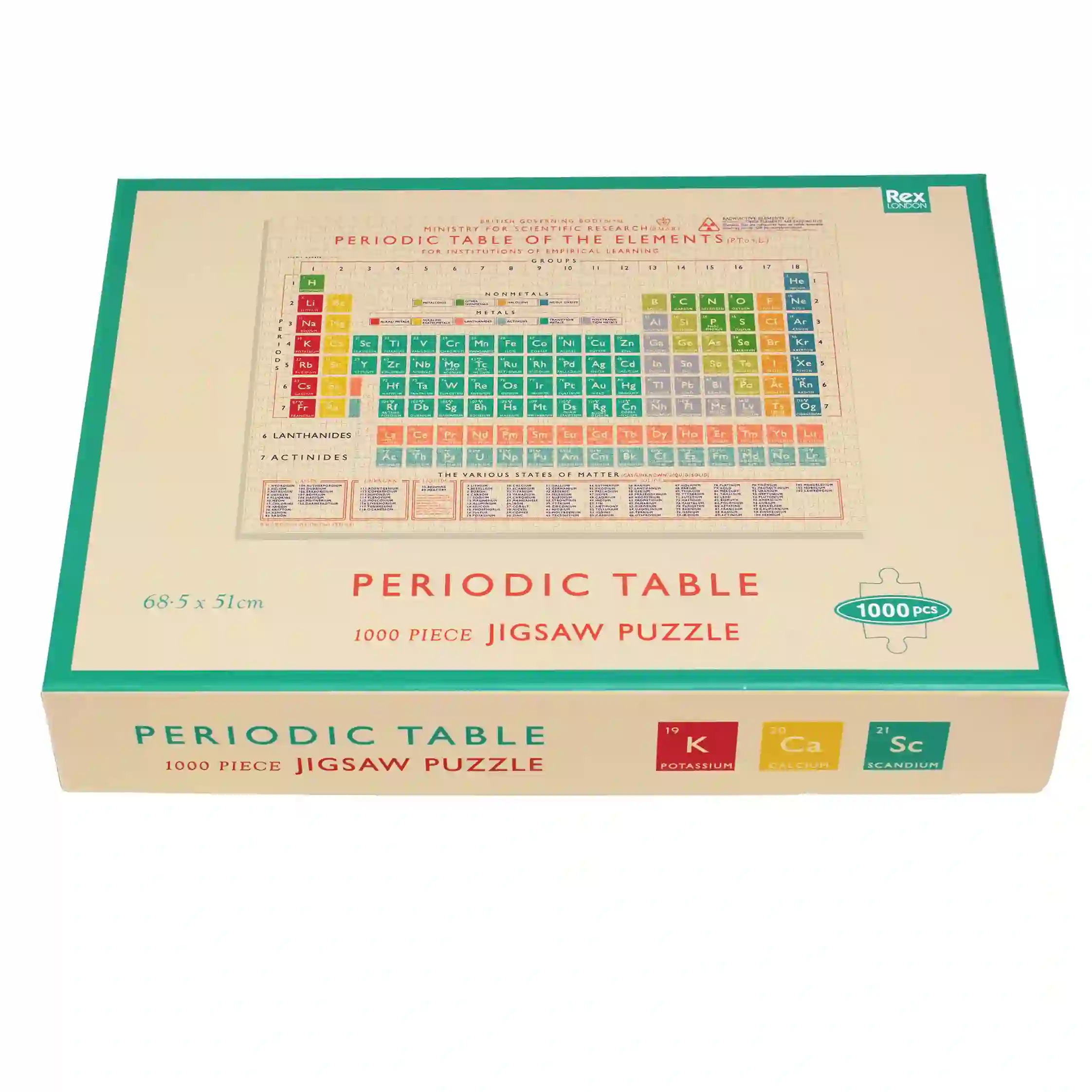 rompecabezas 1000 piezas periodic table