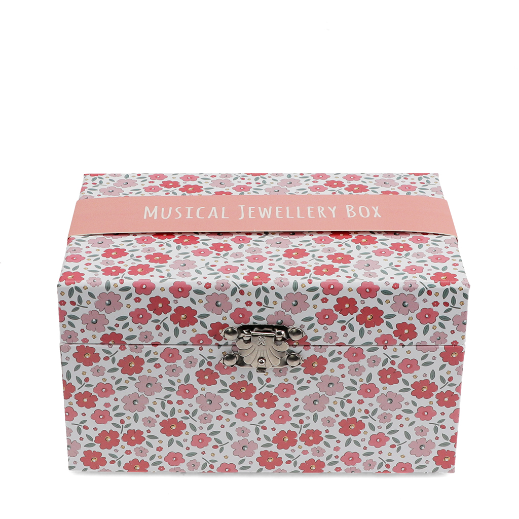 musical jewellery box - pink tilde