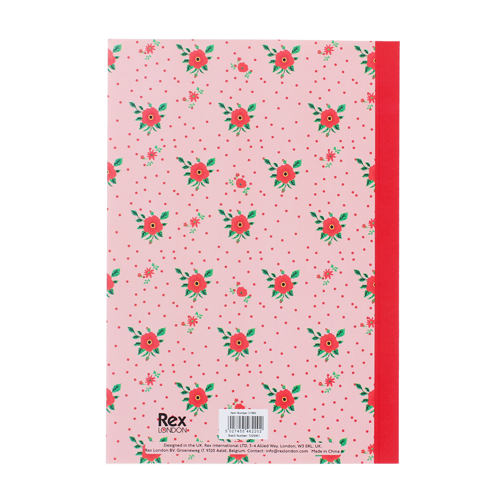 a5 notebook - french rose