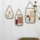 cadre suspendu arrondi en laiton 13x20cm