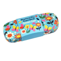 glasses case & cleaning cloth - butterfly garden