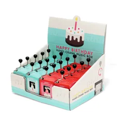 hand-crank music box (assorted) - happy birthday hand-crank music box (assorted) - happy birthday