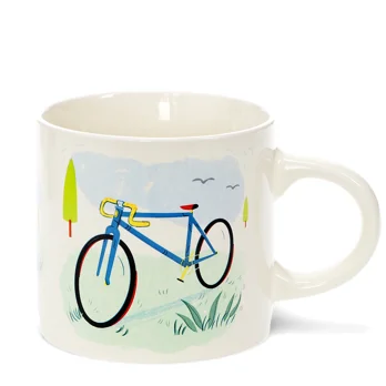 ceramic mug 350ml - cyclist ceramic mug 350ml - cyclist