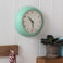 retro wall clock - mint green