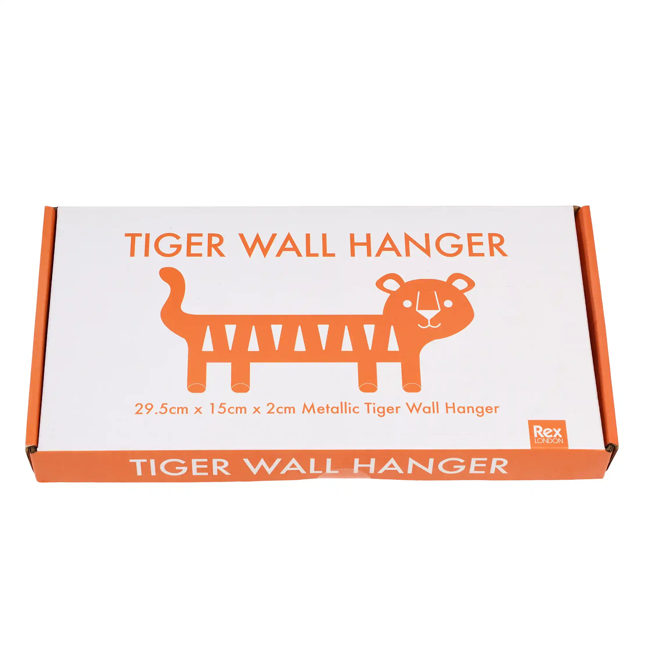 tigre colgador metálico de pared