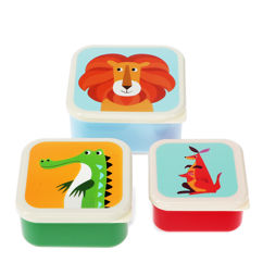 snack boxes (set of 3) - colourful creatures