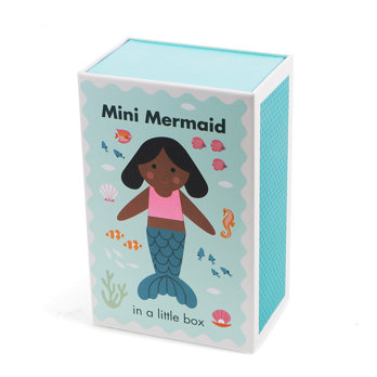 mini soft toy in a little box - mermaid