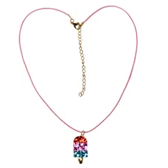 children's glitter necklace - ice lolly