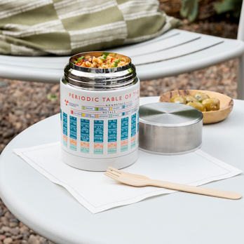 stainless steel food flask - periodic table