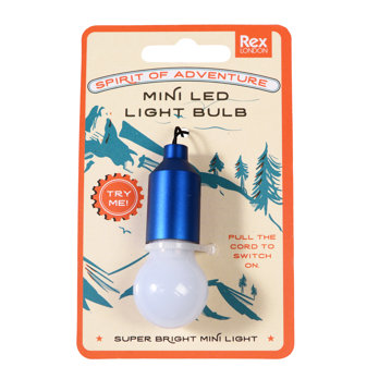 light bulb keyring assorted colours - spirit of adventure