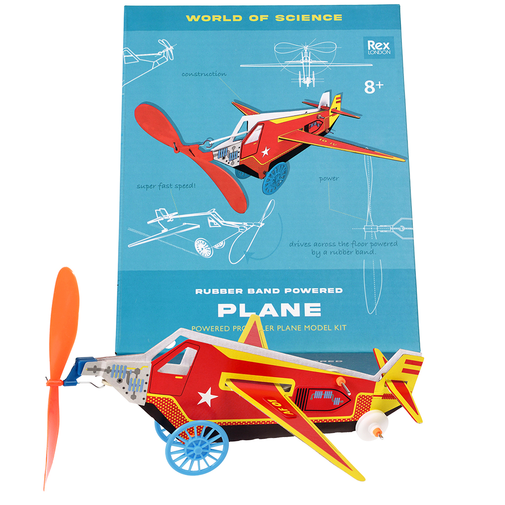 construisez votre propre avion propulsé par un élastique