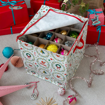 christmas bauble storage bag - classic christmas