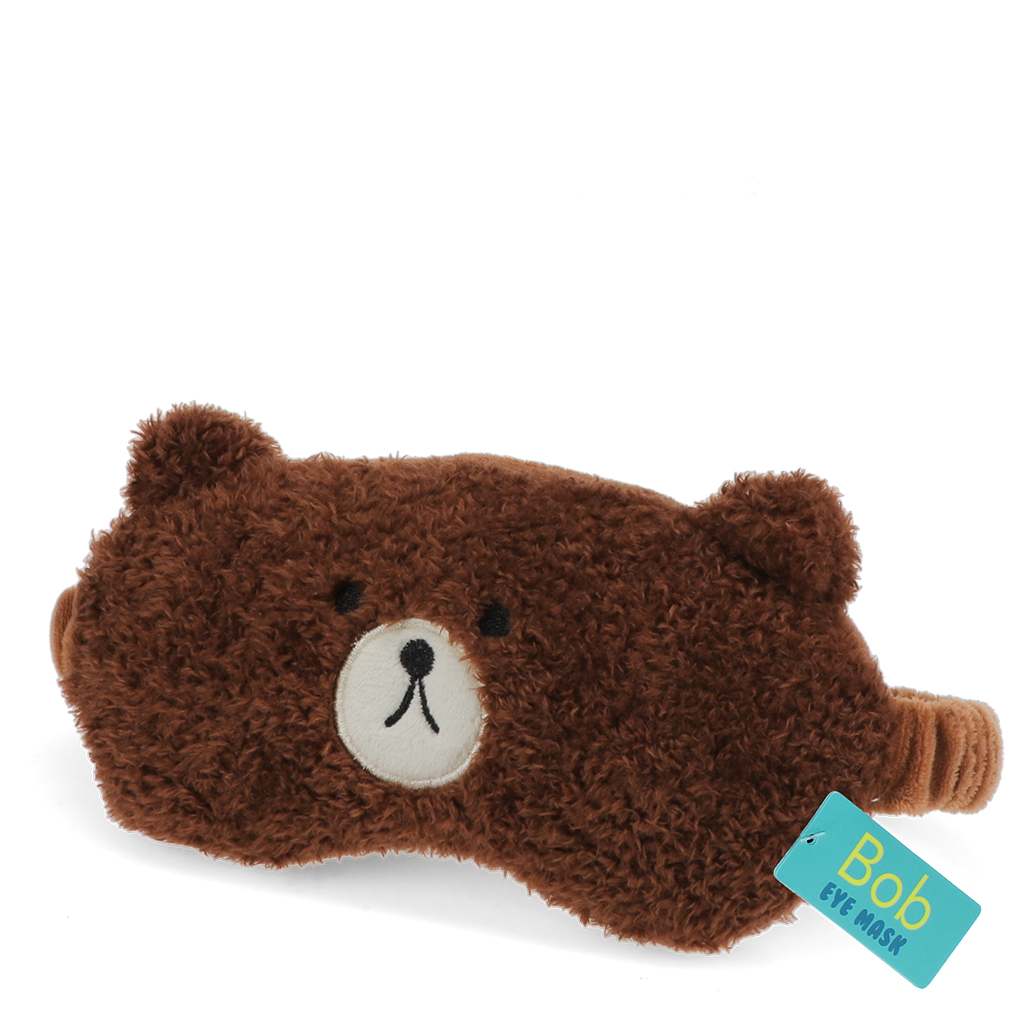 plush travel eye mask - bob bear