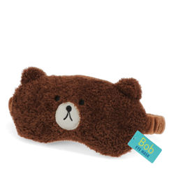 masque de sommeil de voyage peluche - bob l'ours