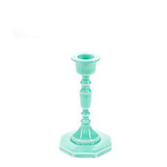 bougeoir en émail (13cm) - aqua