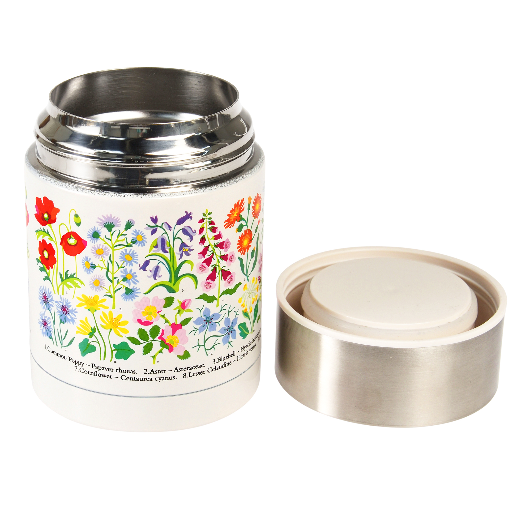 flacon alimentaire inox wild flowers