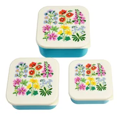 snack boxes (set of 3) - wild flowers