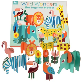 slot together playset - wild wonders slot together playset - wild wonders