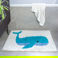 tufted cotton bath mat - whale