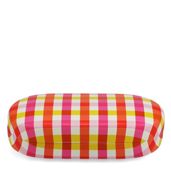 étui à lunettes de soleil et chiffon de nettoyage - pink gingham