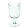 stemmed hand blown bubble glass 350ml - blue