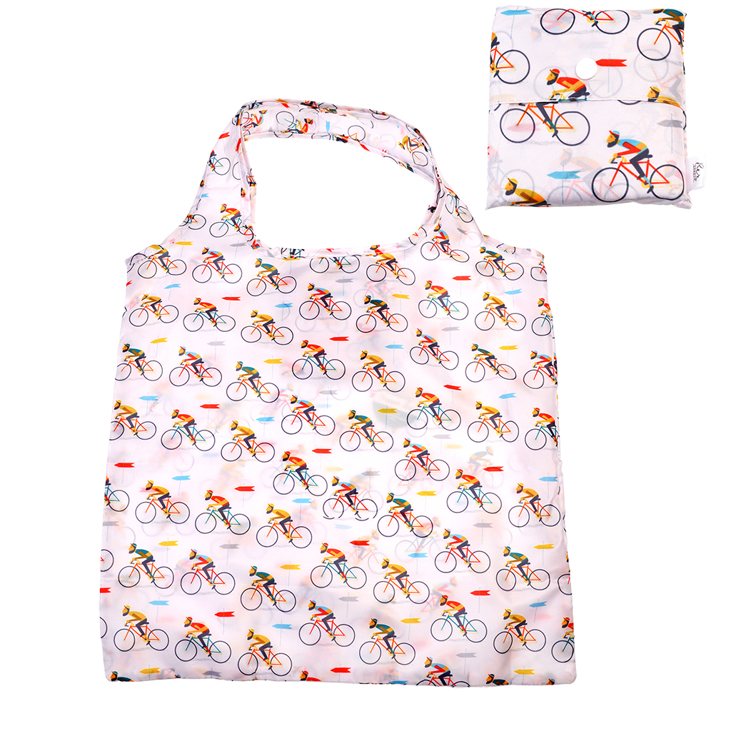 recycled foldaway shopper bag - le bicycle