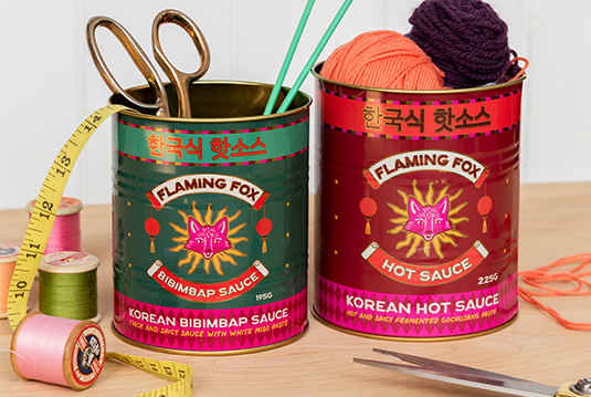 Retro storage tins