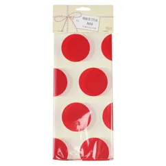 tissue paper (10 sheets) - red on white spotlight