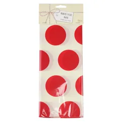 tissue paper (10 sheets) - red on white spotlight tissue paper (10 sheets) - red on white spotlight