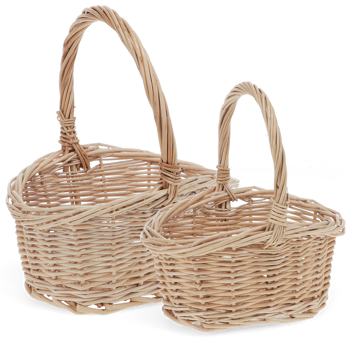kleine weidenkörbe (2er-set)