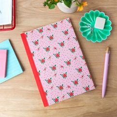 a5 notebook - french rose