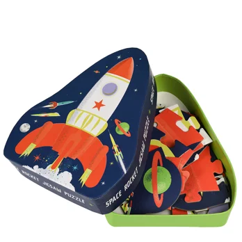 rocket jigsaw puzzle - space age rocket jigsaw puzzle - space age