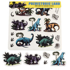 dinosaur stickers - prehistoric land