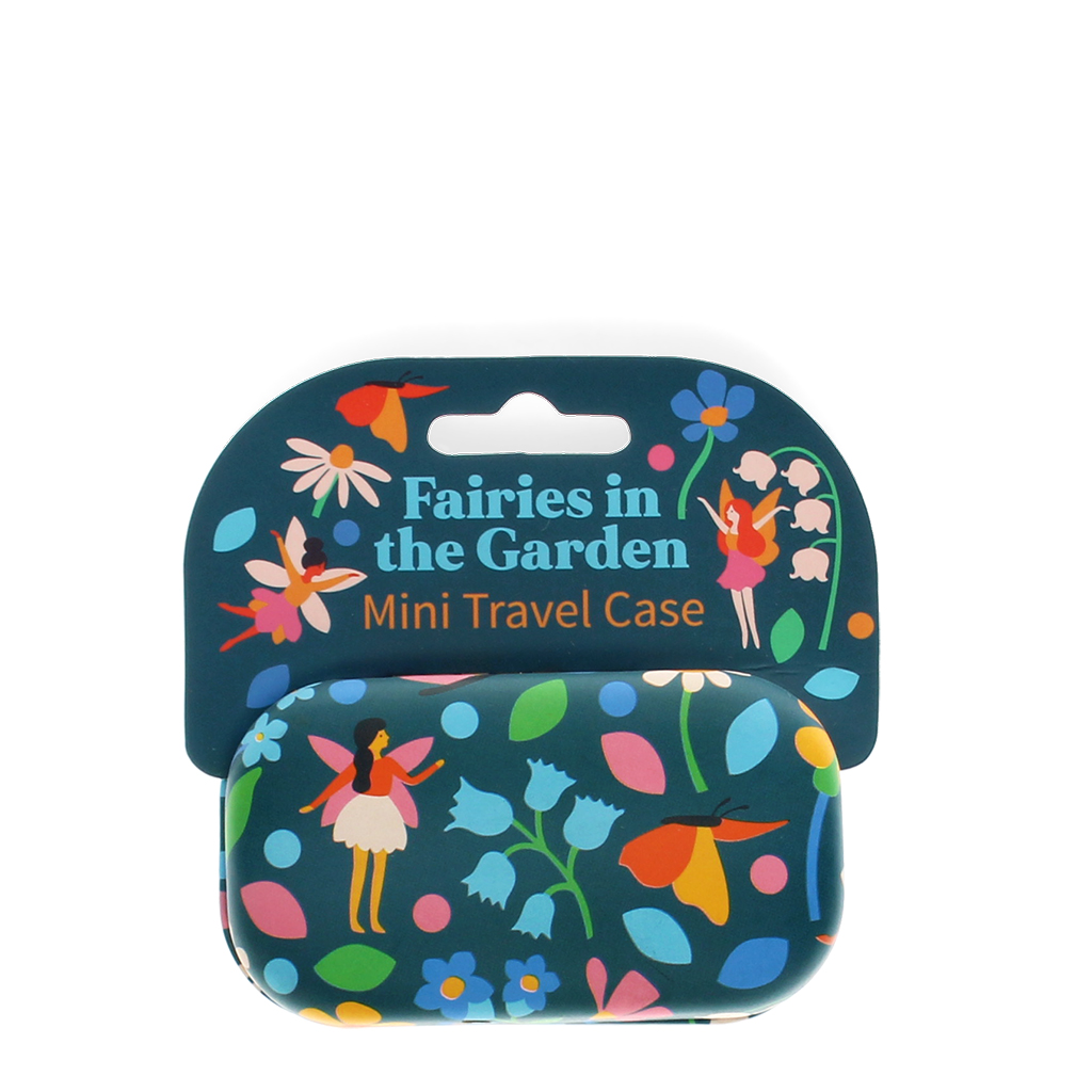 mini travel case - fairies in the garden