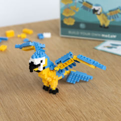kit de construction d'animal en micro-briques - macaw