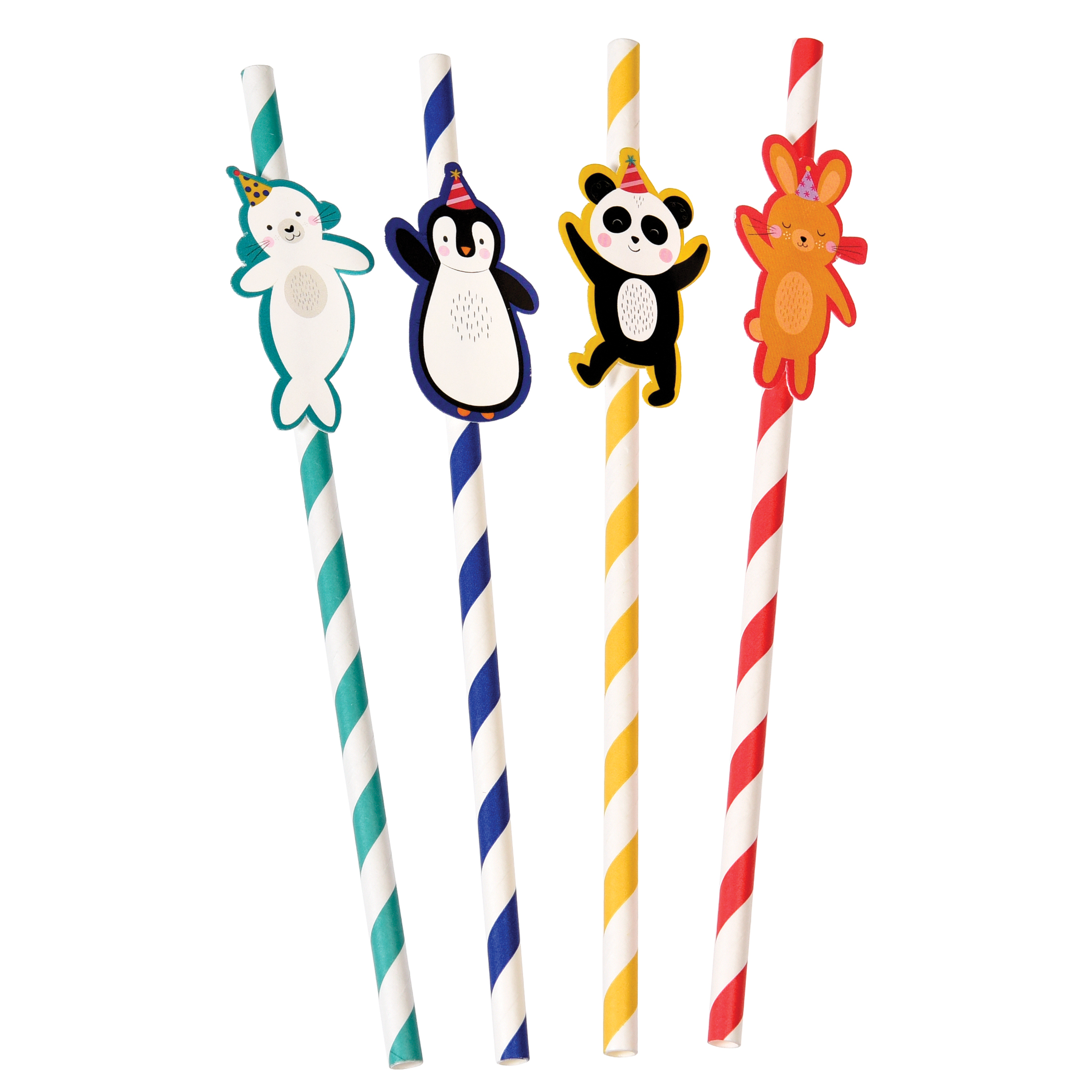 partystrohhalme party animals (4-er set)