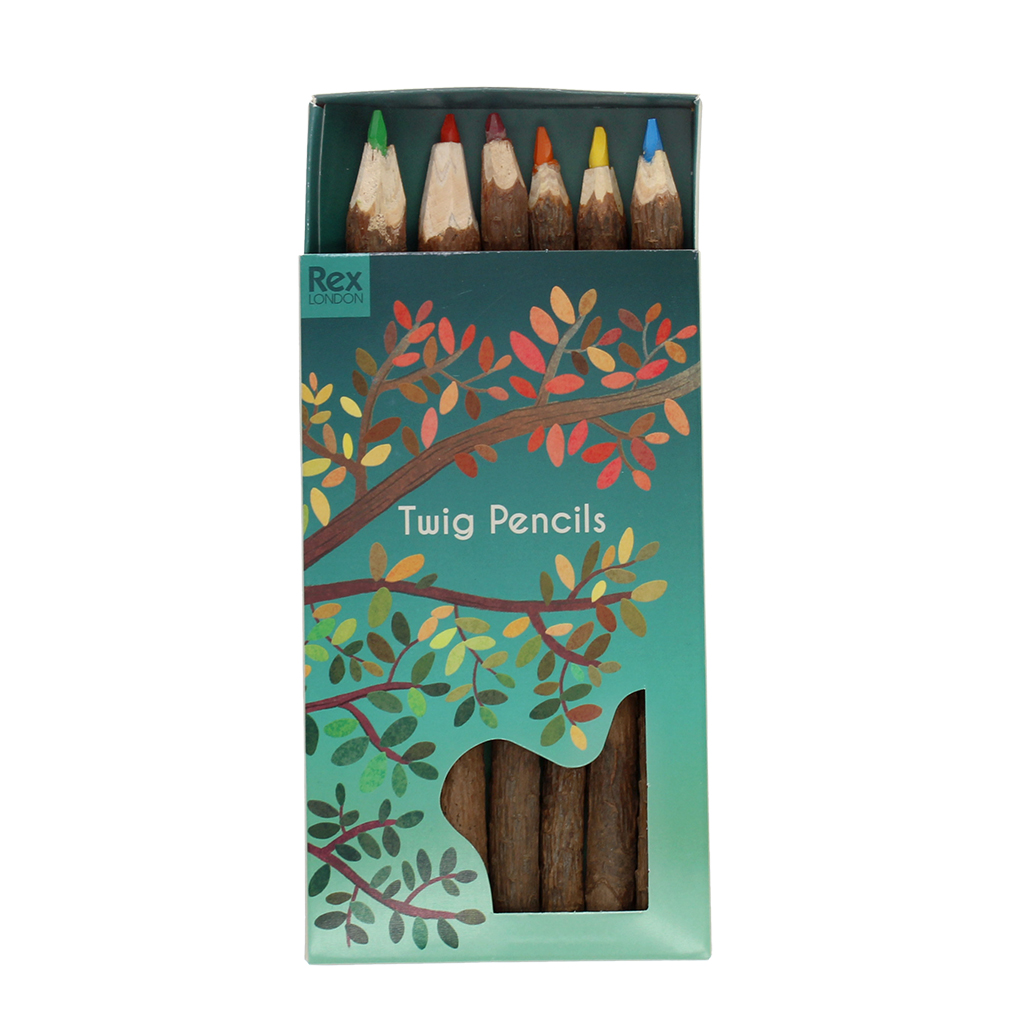 buntstifte aus zweigen (6-er set)