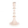 enamel candlestick (19cm) - soft pink