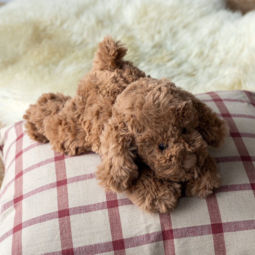 plush toy - chocolate brown dog