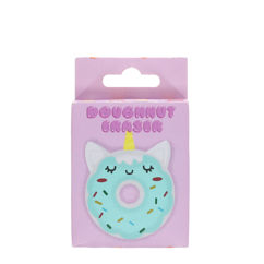 adorable animal doughnut eraser - unicorn