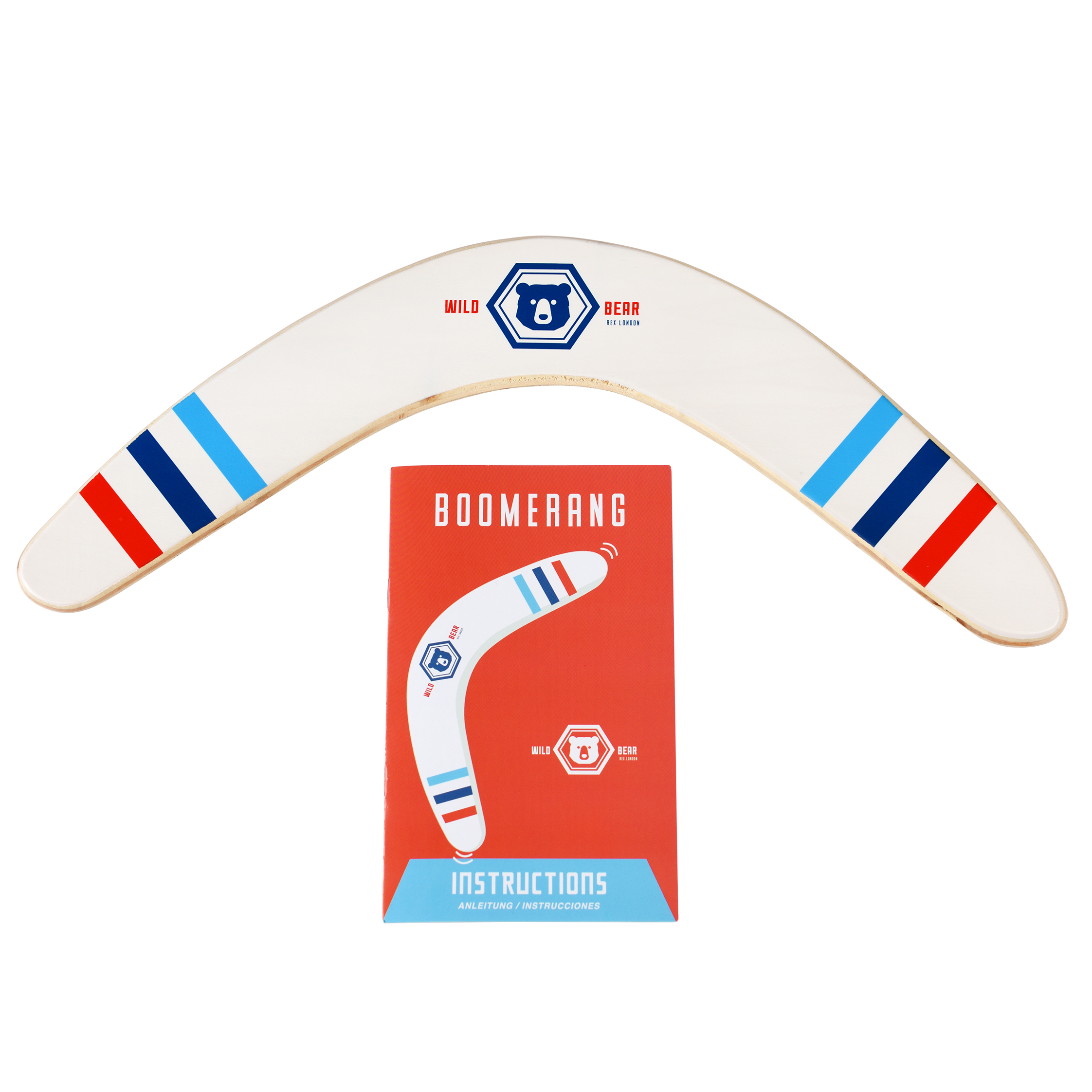 wooden boomerang - wild bear