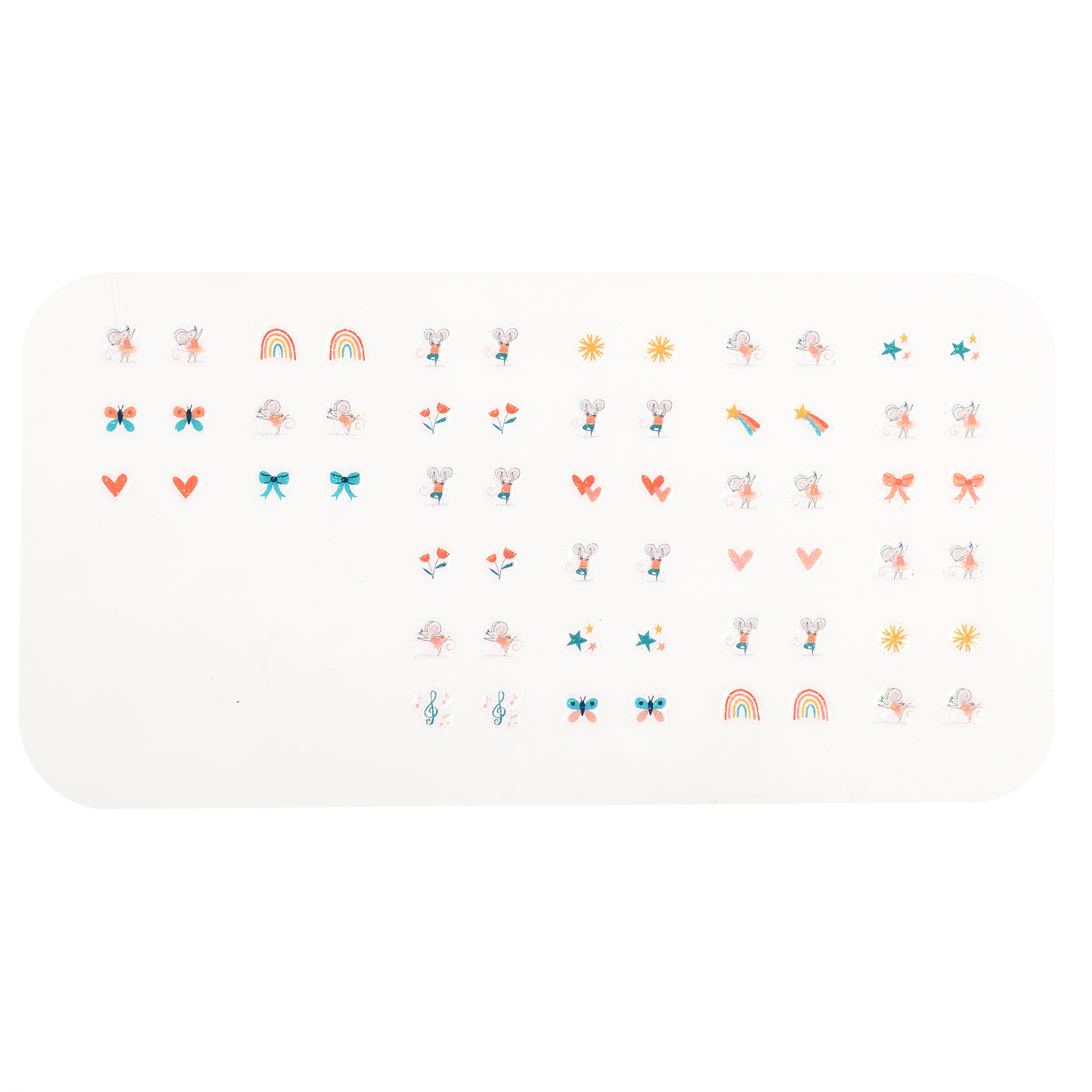 stick on earrings (30 pairs) - mouse ballet