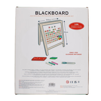tabletop blackboard and whiteboard easel set