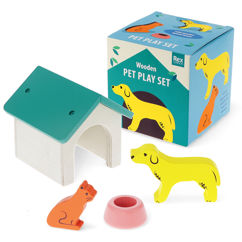 wooden pet set