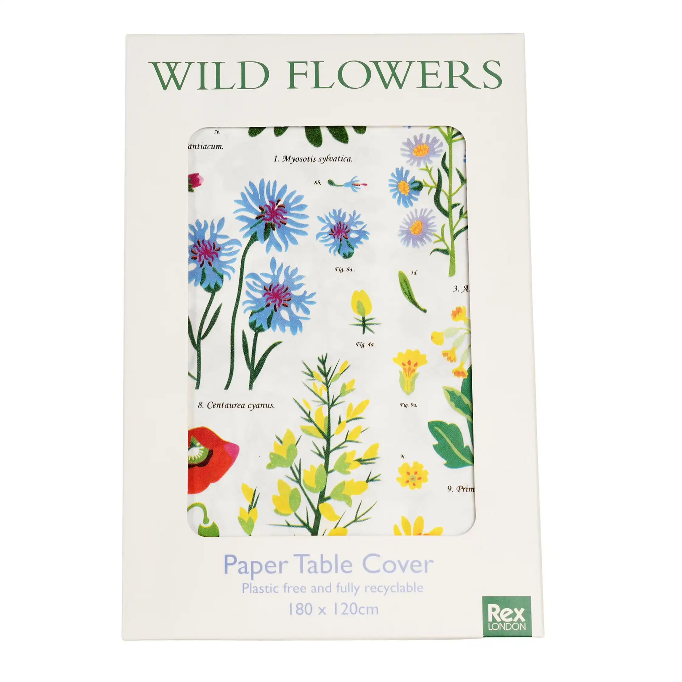 mantel de papel wild flowers (180x120cm)