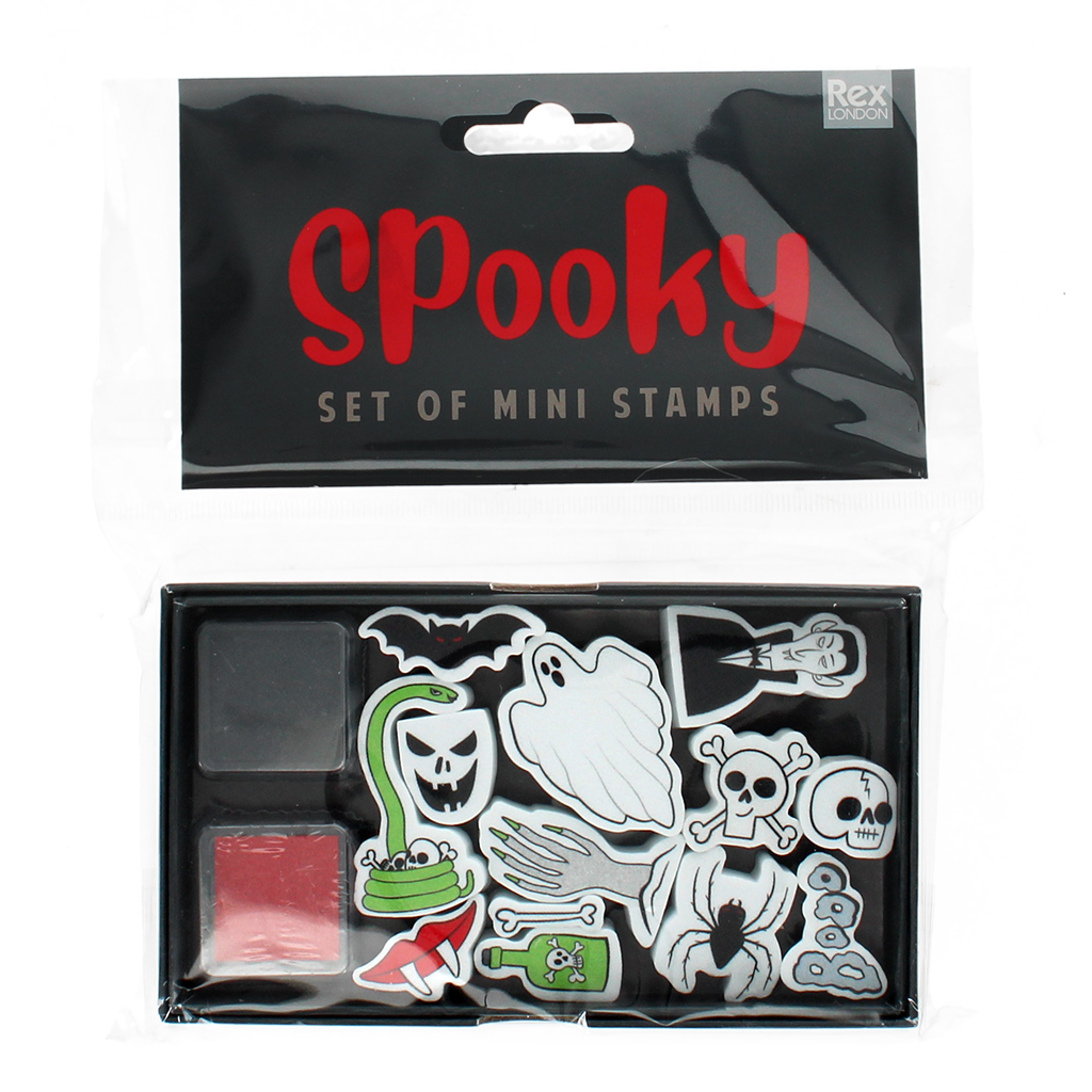 ensemble de mini tampons - spooky