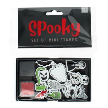 set of mini stamps - spooky  set of mini stamps - spooky