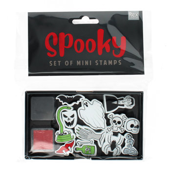 set of mini stamps - spooky 