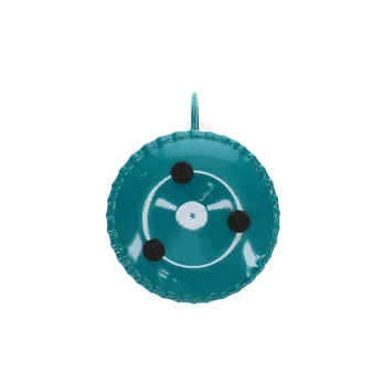 enamel chamberstick candle holder - blue enamel chamberstick candle holder - blue