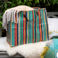 grand sac de rangement - rayures rétro années 70